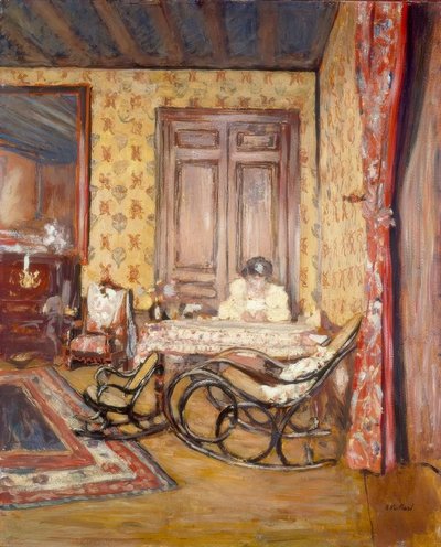 Interior with Rocking Chair by Edouard Vuillard